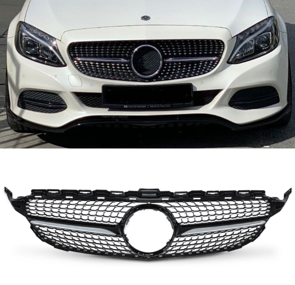 MERCEDES C-Class W205 Diamonde Grill - IRISH SUPPLIER